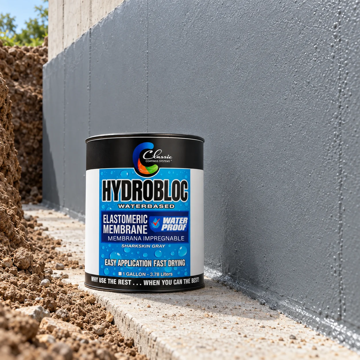 HydroBloc — illustrative application scene